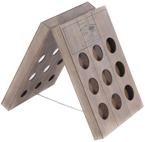 Weinregal für 18 Flaschen Wein Regal Holzoptik Weinflaschenregal Shabby Chic Weinregal für 18 Flaschen Wein Regal Holzoptik Weinflaschenregal Shabby Chic