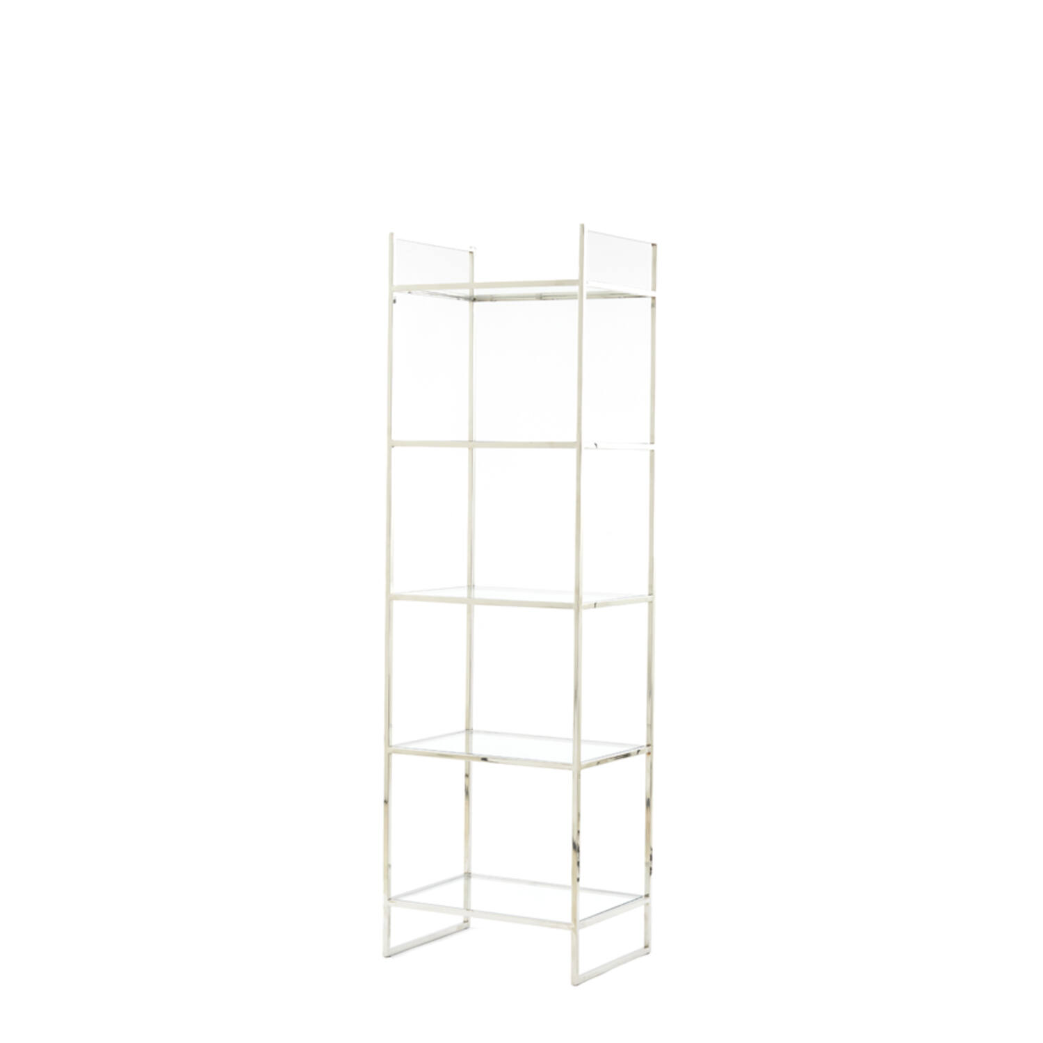 Standregal MARIKI von Light & Living 55x40x180 cm Schrank offen Glas-Nickel Standregal MARIKI von Light & Living 55x40x180 cm Schrank offen Glas-Nickel