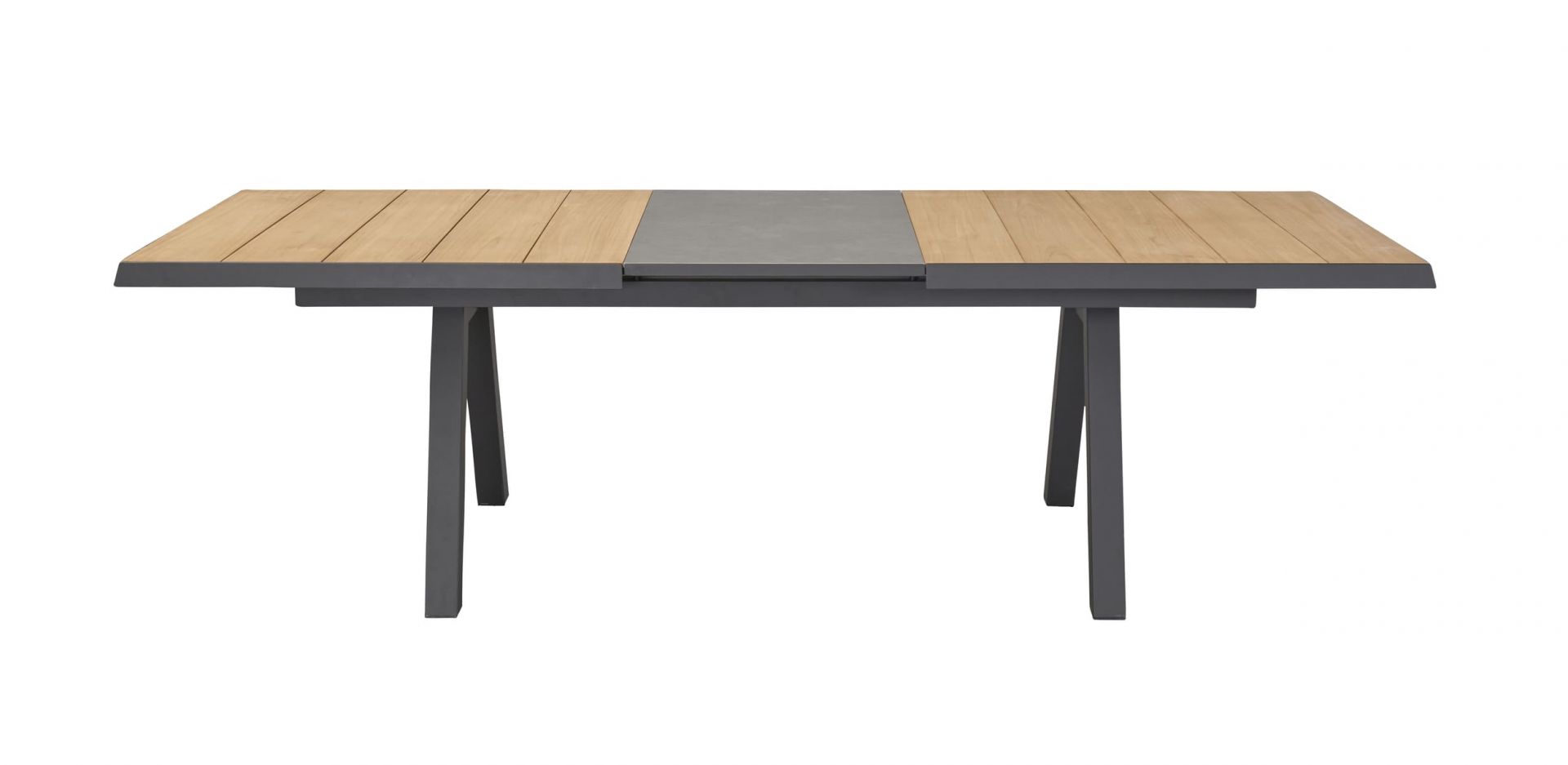 Gartentisch Texas Ausziehtisch mit Synchronauszug Teakholz 200/260x100cm Gartentisch Texas Ausziehtisch mit Synchronauszug Teakholz 200/260x100cm