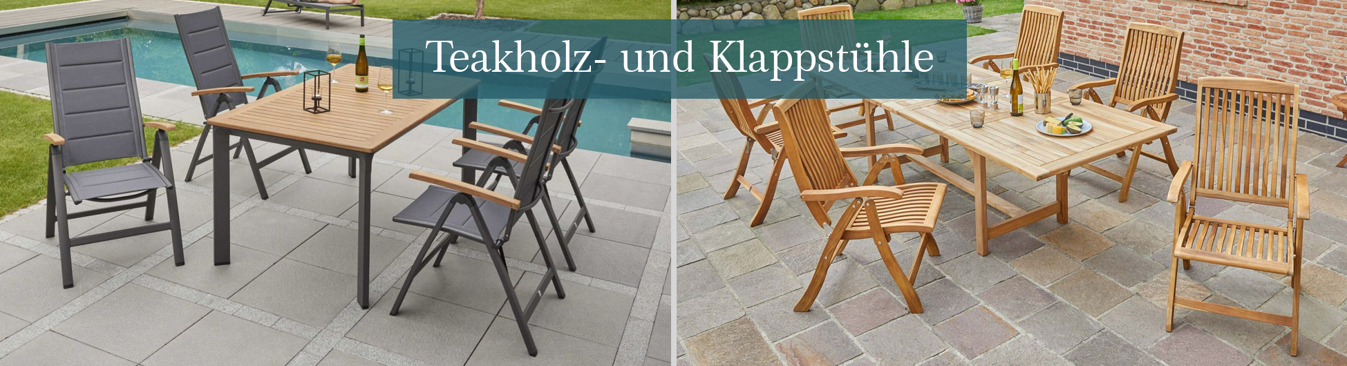 Teakholz--und-Klappstuehle