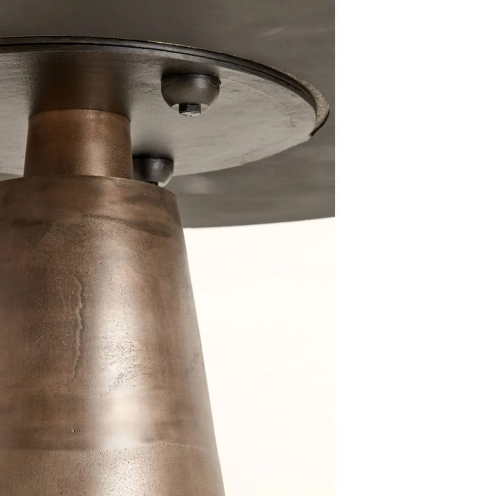 Esstisch YNEZ von Light & Living Ø100x78 cm Tisch Brauner Marmor + Braun