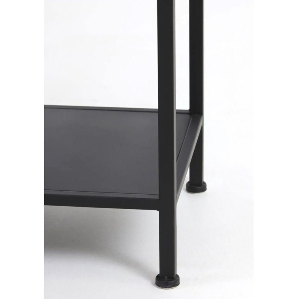 Konsolentisch YVANA von Light & Living 141x37x81 cm Regal Matt Schwarz