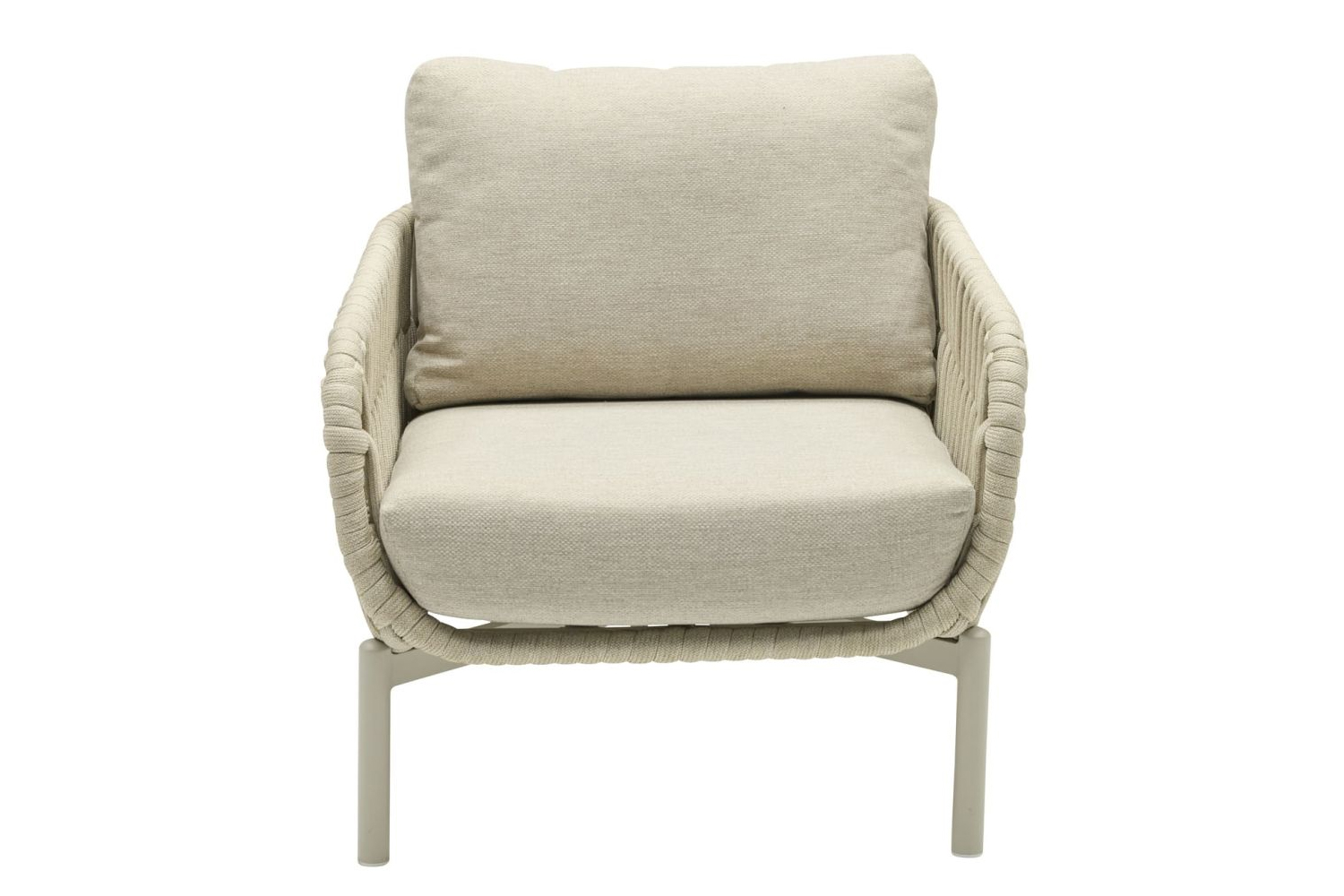 Gartensessel Malte Gartenstuhl Loungesessel mit Polster Rope Taupe Gartensessel Malte Gartenstuhl Loungesessel mit Polster Rope Taupe