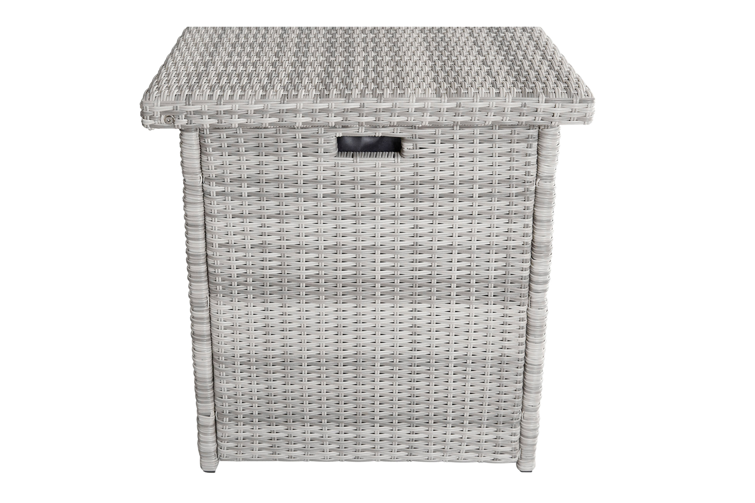 Aufbewahrungsbox Boston Kissenbox Gartentruhe 152x68 cm Weiß-Grau