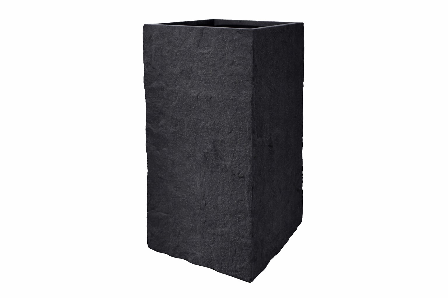 Pflanzgefäß The Rock Pflanzkasten Blumenkasten 36x72 cm Steinoptik Anthrazit