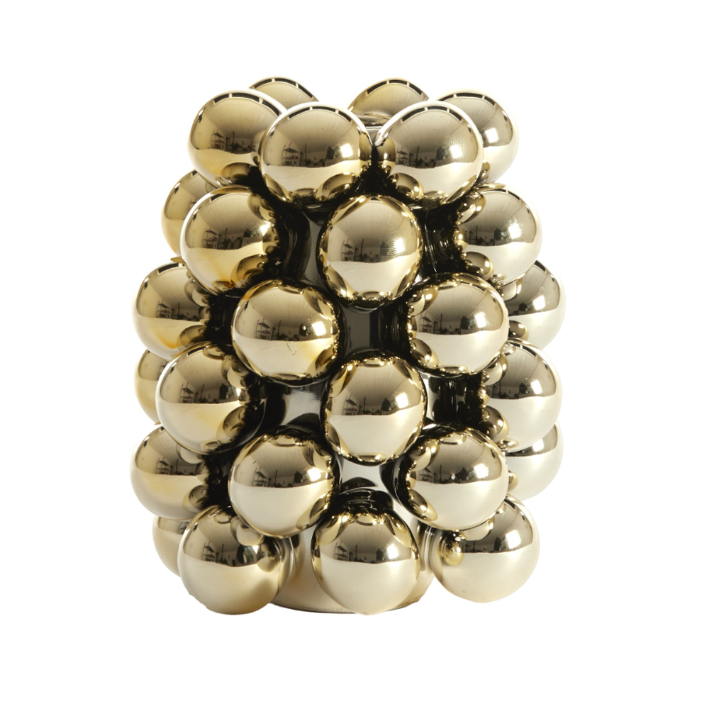 Dekovase Vase BIYANG von Light & Living Blumenvase Ø14x17,5 cm Keramik Gold Dekovase Vase BIYANG von Light & Living Blumenvase Ø14x17,5 cm Keramik Gold