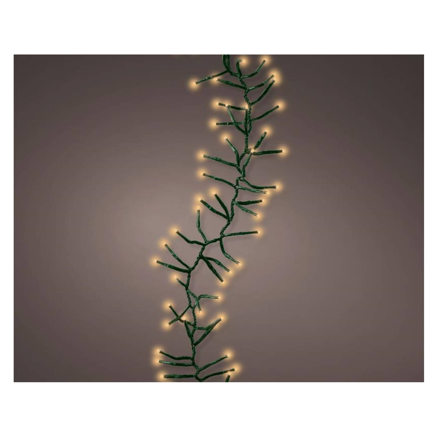 Cluster Lichterkette Weihnachtsbeleuchtung Lumineo Compact 936 LED-Leuchten klassisch weiß 12m