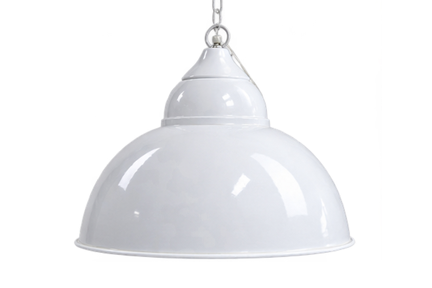 Deckenleuchte Hängeleuchte Milton ∅52x36 cm Pendelleuchte Metall Weiß