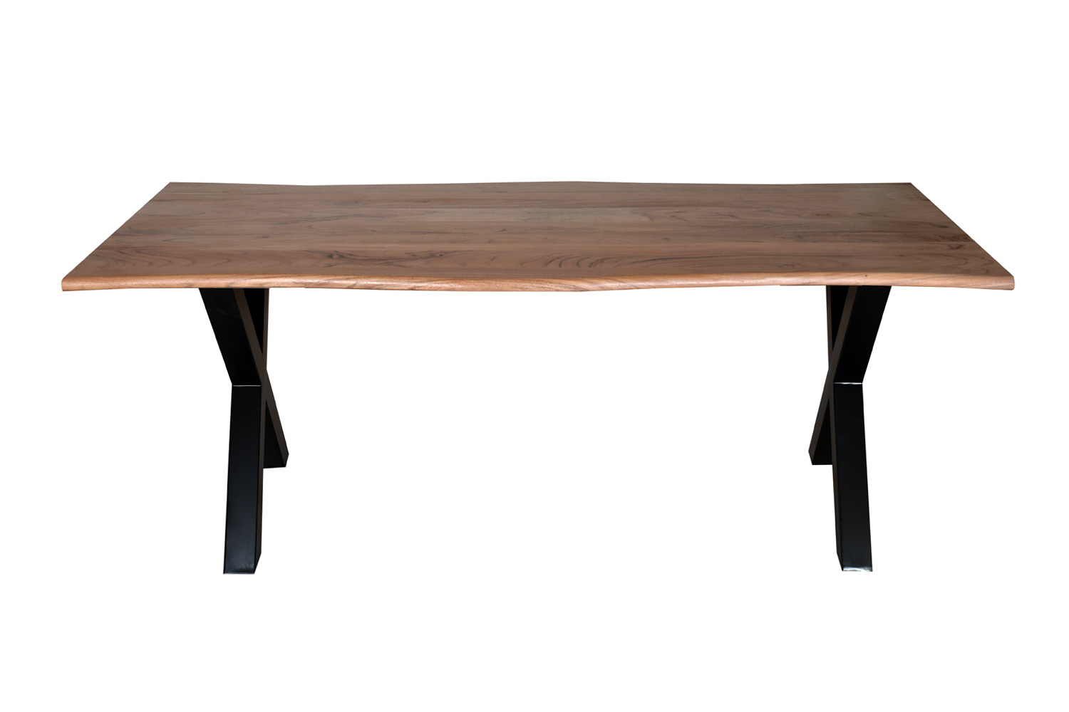 264053MW-esstisch-akazie-180x90-x-beine_3.jpg Esstisch Madrid 180x90 cm Massivholz Baumkante X-Beine Holztisch Akazienholz