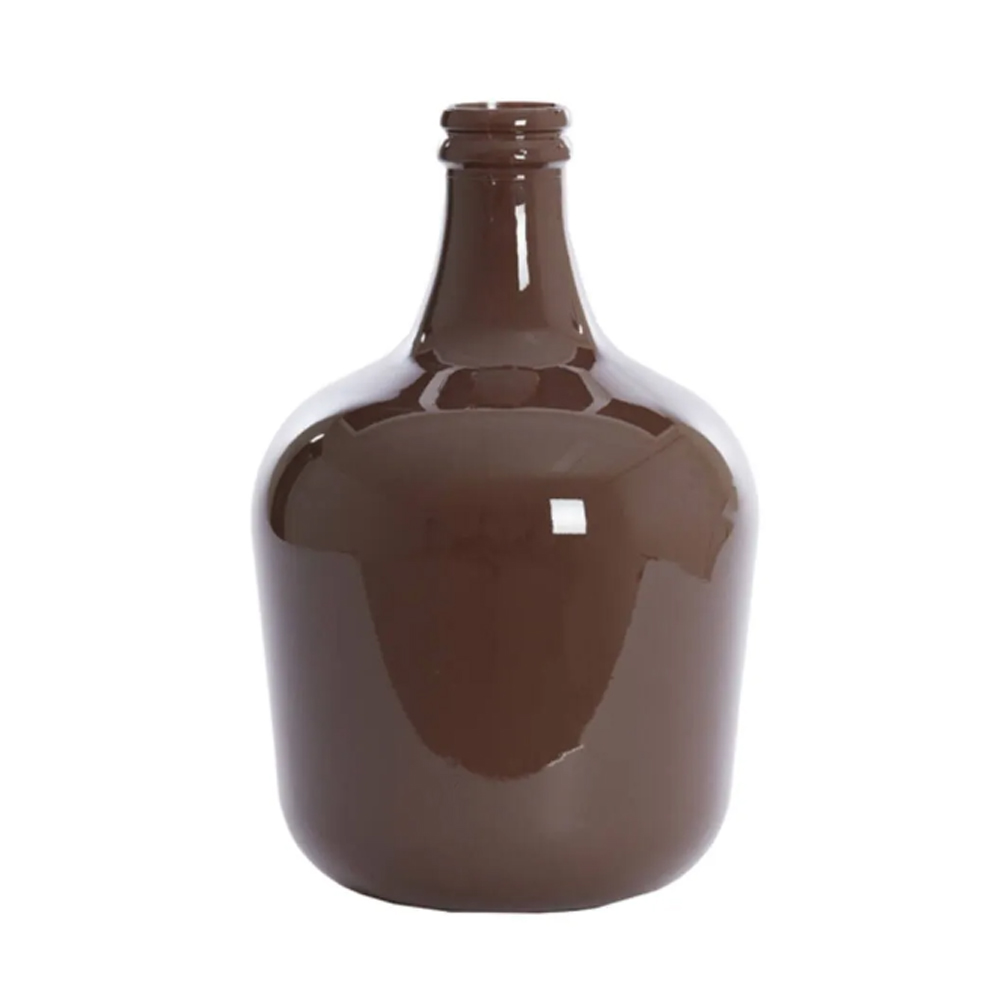 Dekovase Vase INCA von Light & Living Blumenvase Ø27x42 cm Glas Braun Glänzend