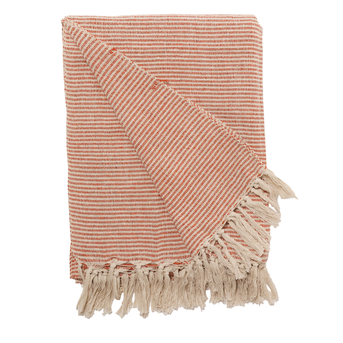 Decke Überwurf Flechten 100% Baumwolle 130x180 cm Skandinavisch