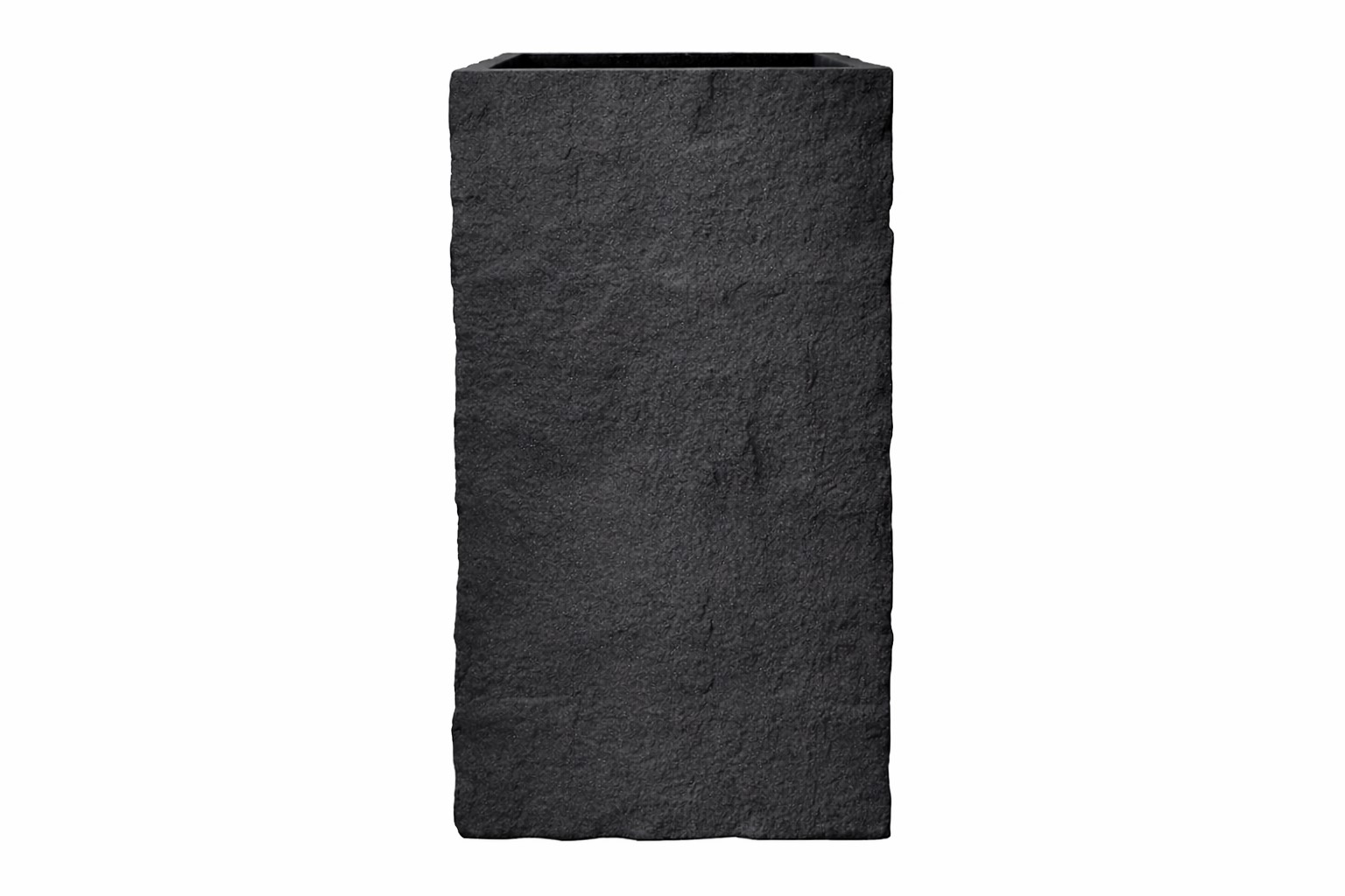 Pflanzgefäß The Rock Pflanzkasten Blumenkasten 36x72 cm Steinoptik Anthrazit