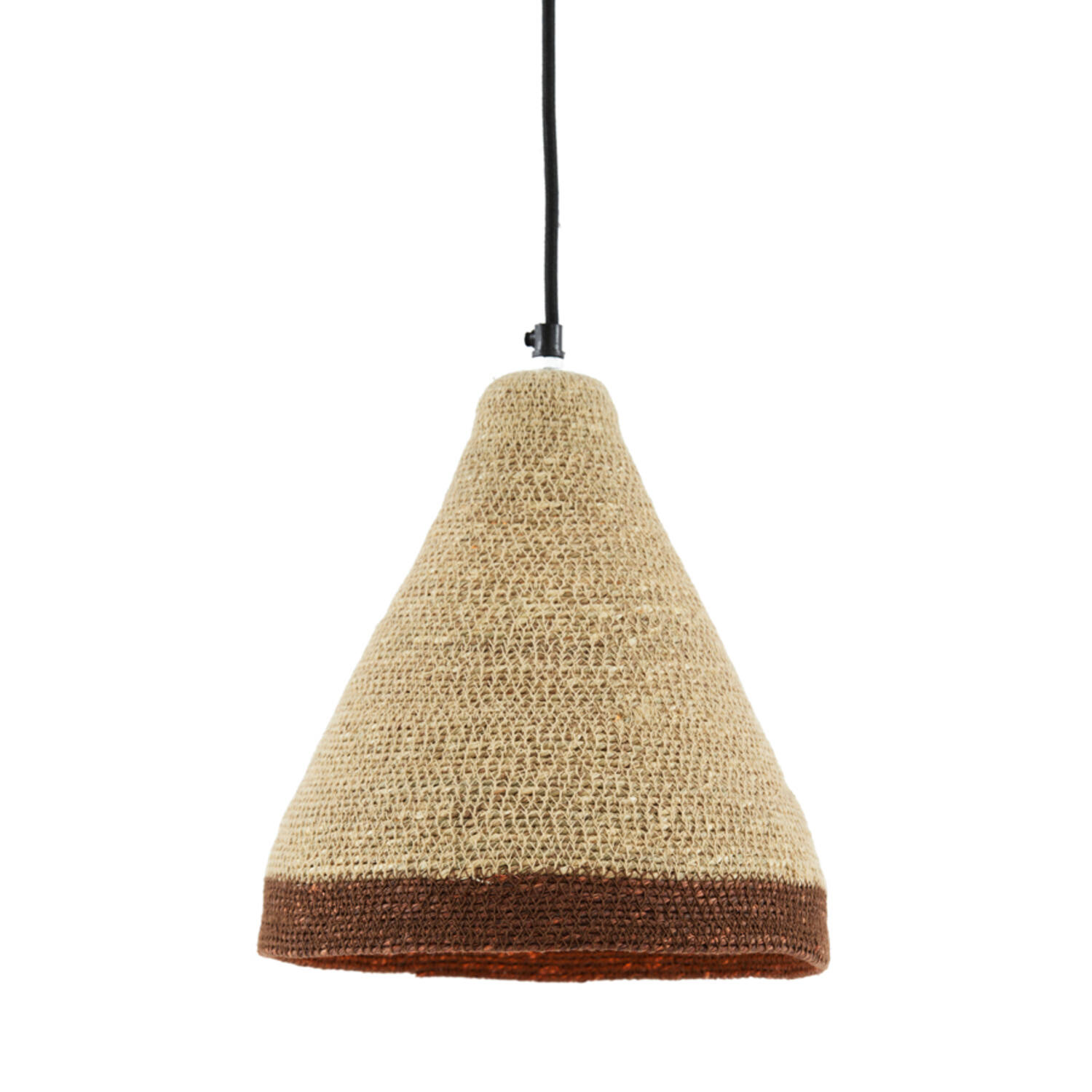 Deckenleuchte Hängeleuchte BRESCIA von Light & Living Ø36x37 Lampe Seegras crème-braun