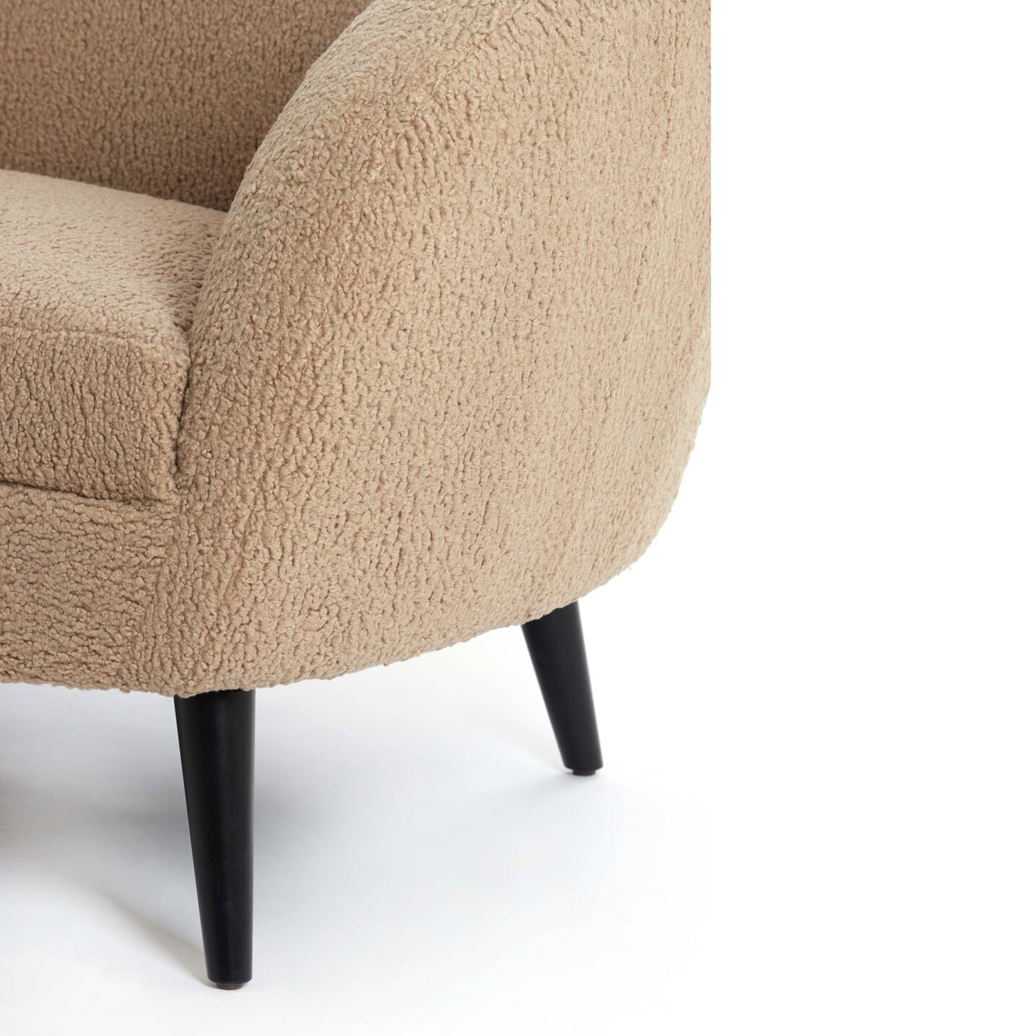 Couch Sofa ALMOND von Light & Living 160x72x79 cm Teddy Sand Couch Sofa ALMOND von Light & Living 160x72x79 cm Teddy Sand