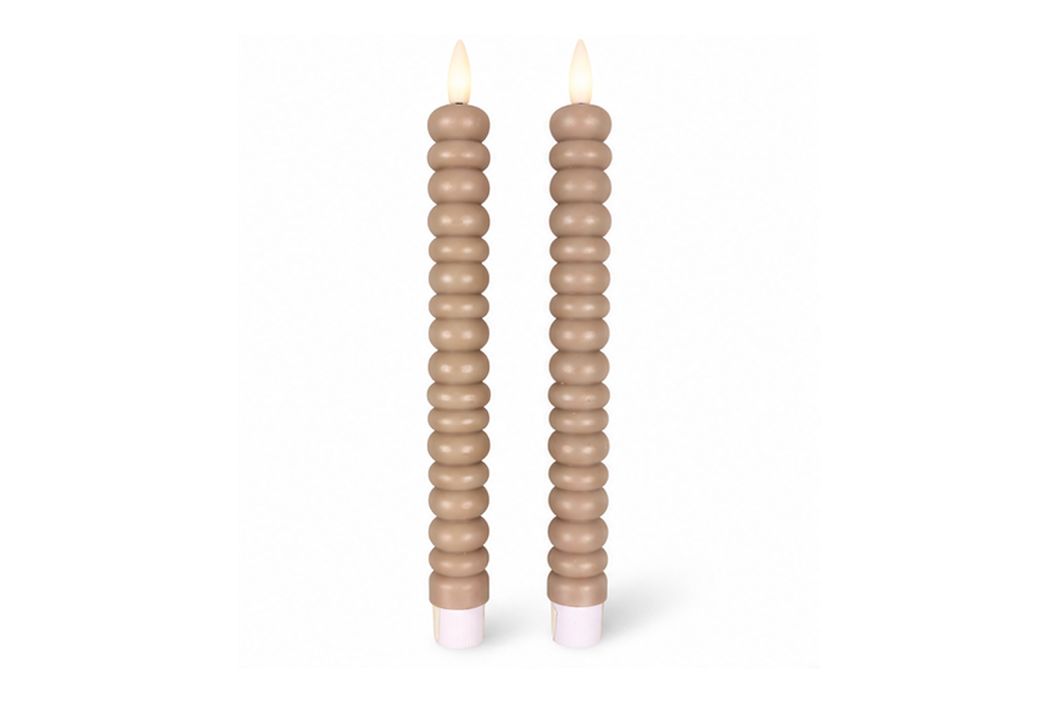 0017533-led-stabkerzen-echtwachs-dinnerkerze-beige_1.jpg LED-Stabkerzen 2er Set Ø2,2x22 cm Dinnerkerze Timer Beige