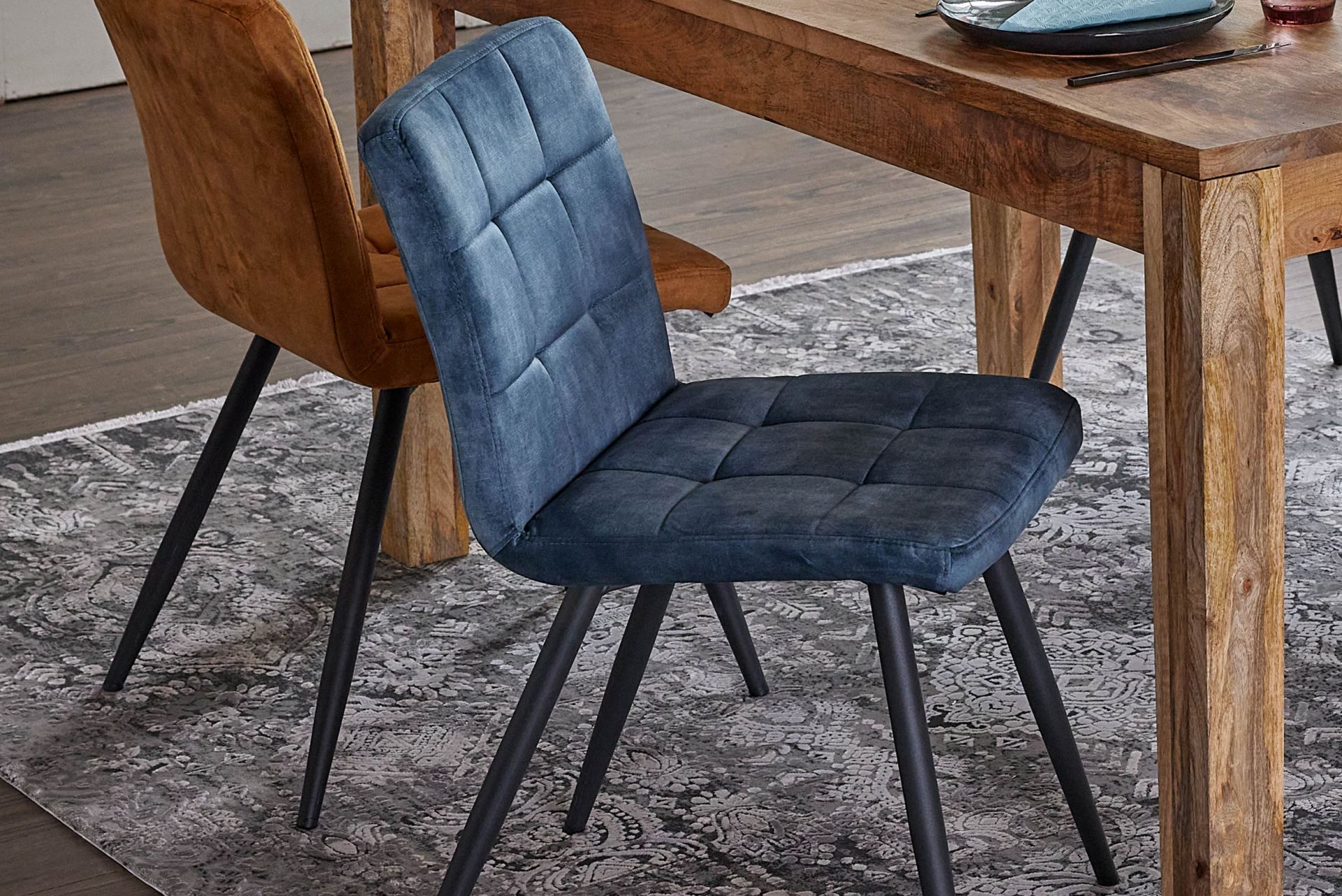 Esszimmerstuhl Riga Karodesign Samt Petrol Polsterstuhl Stuhl Sessel Esszimmerstuhl Riga Karodesign Samt Petrol Polsterstuhl Stuhl Sessel