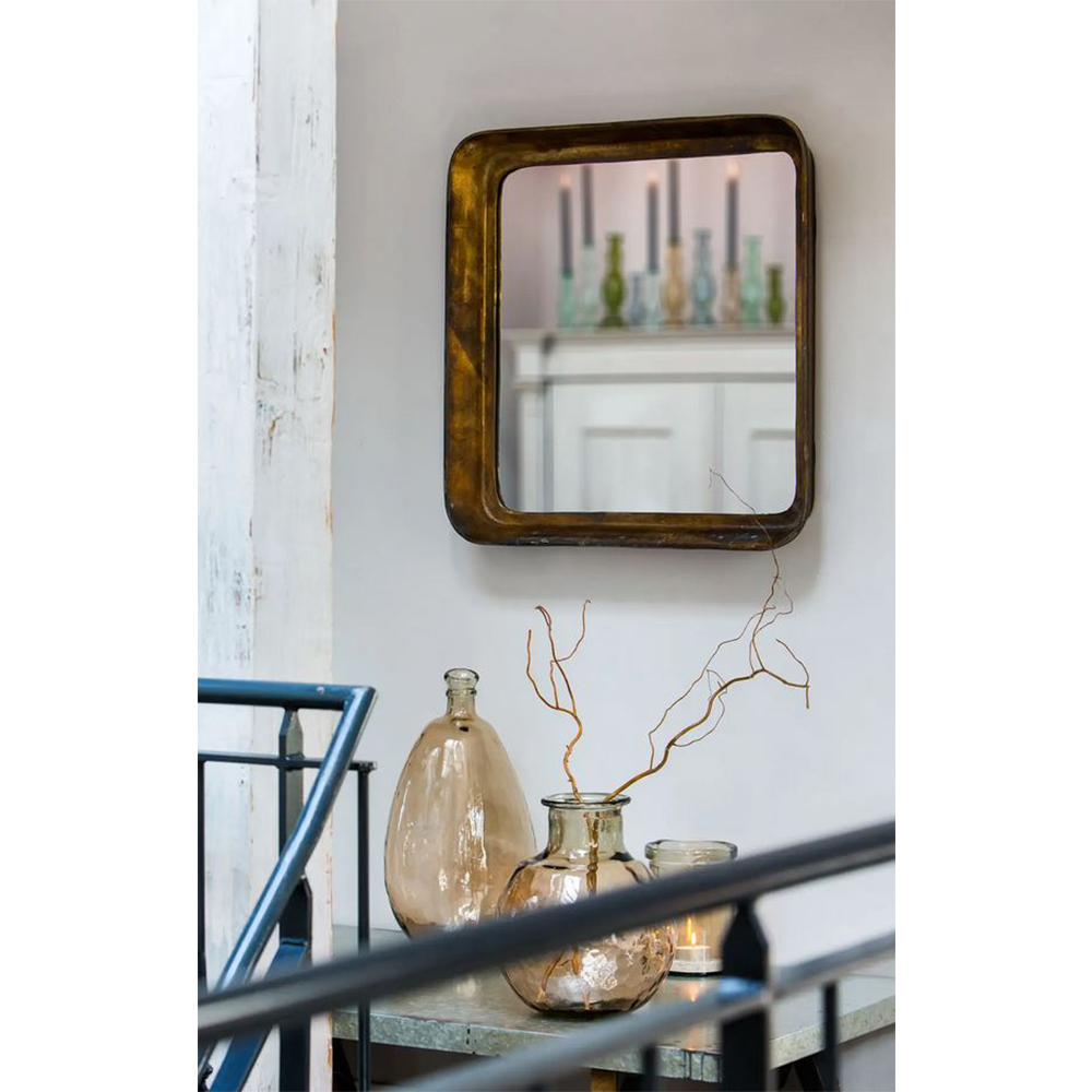 Wandspiegel Smile Bronze von Light & Living Spiegel 69 x 69 cm Wandspiegel Smile Bronze von Light & Living Spiegel 69 x 69 cm