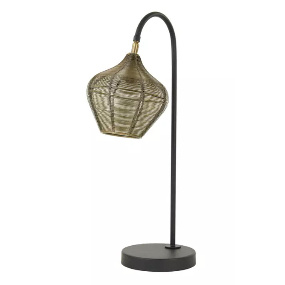 Tischleuchte ALVARO von Light & Living Lampe 27x20x61 cm Bronze-Schwarz