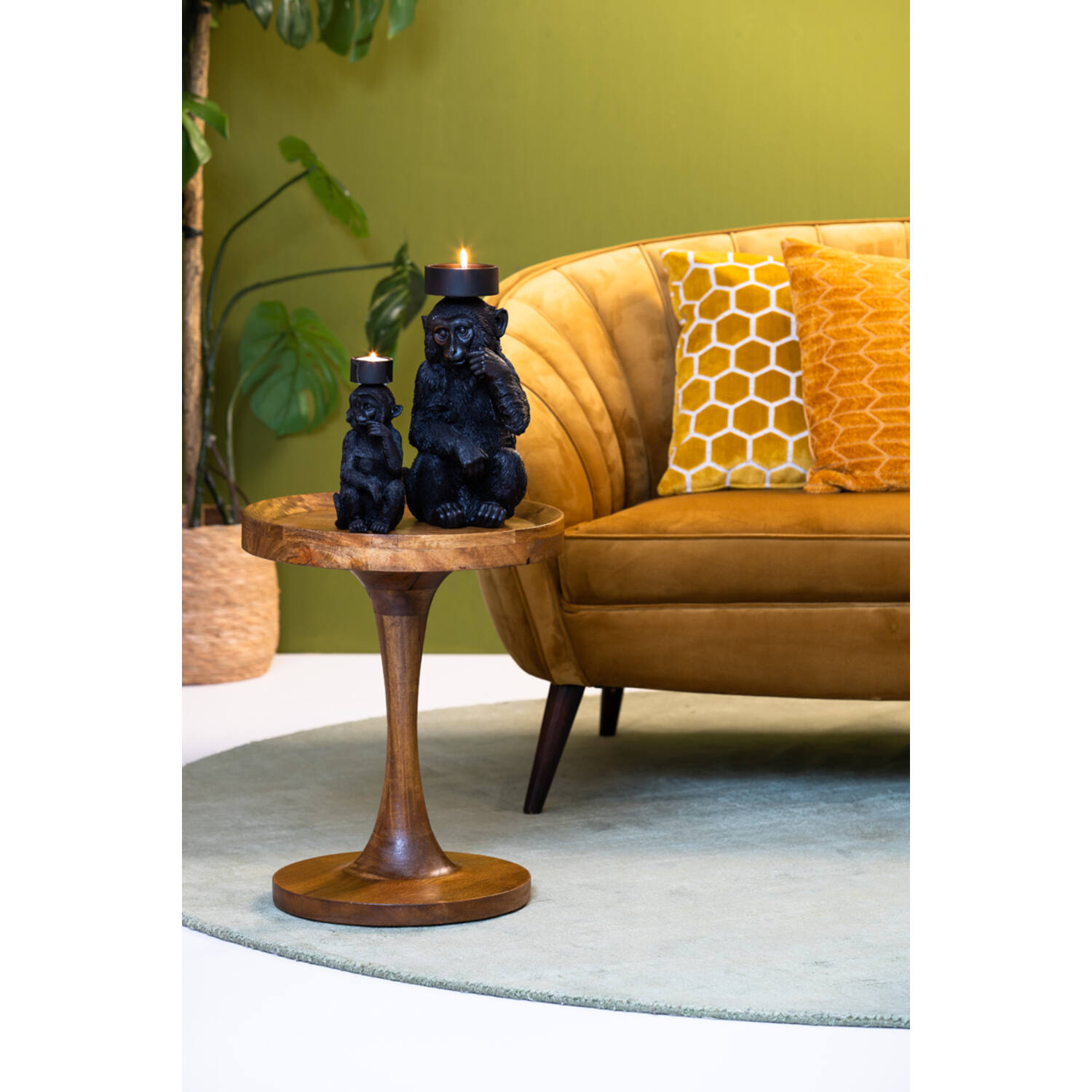 Beistelltisch JOEKON von Light & Living Ø40x47 cm Holz Öl Braun Beistelltisch JOEKON von Light & Living Ø40x47 cm Holz Öl Braun