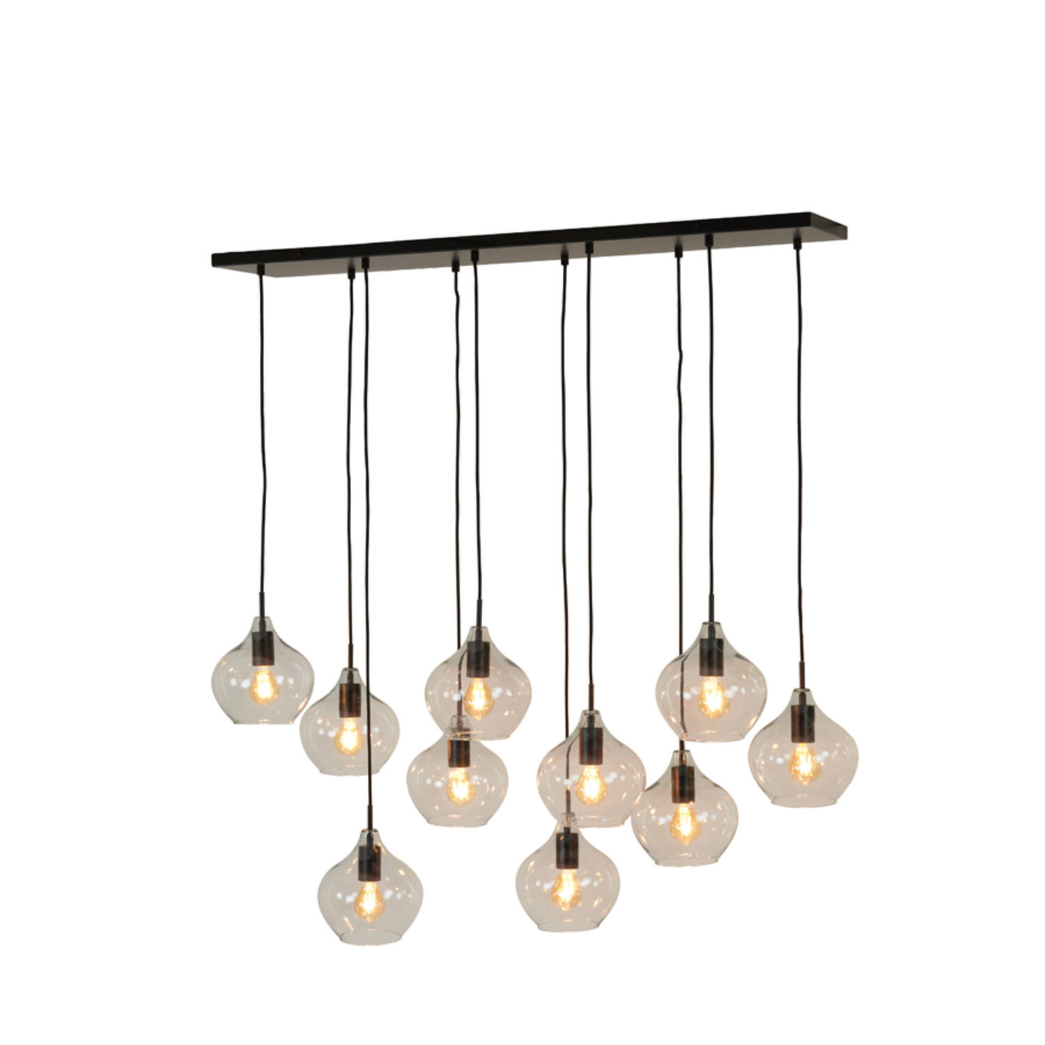 Deckenleuchte Hängeleuchte RAKEL von Light & Living Lampe 10 Lichtpunkte Schwarz