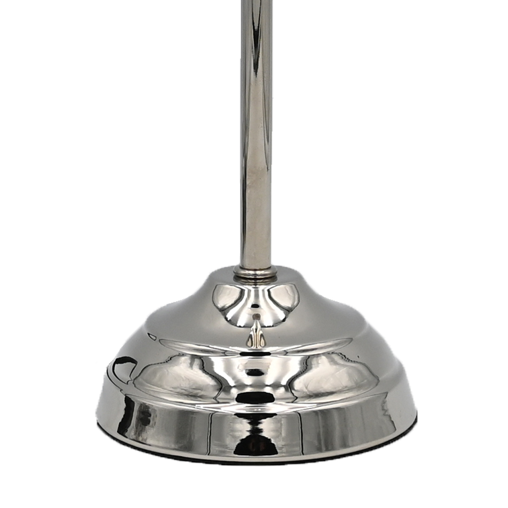 Tischleuchte Lampenfuß ROUNDI Ø11,5x49,5 cm Lampe Silber Metall Tischleuchte Lampenfuß ROUNDI Ø11,5x49,5 cm Lampe Silber Metall