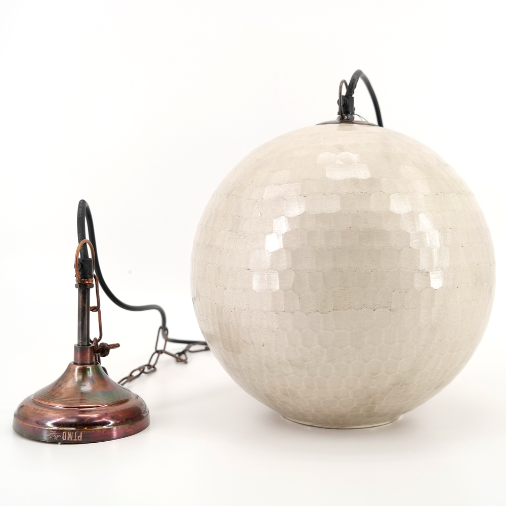 Deckenleuchte Hängeleuchte von PTMD Kugel Lampe Ø25x116 cm mit Kettenaufhängung
