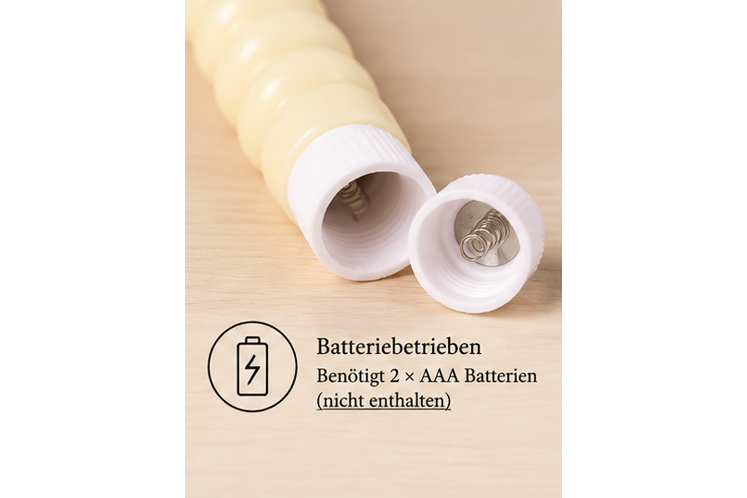 0017531-led-stabkerzen-echtwachs-dinnerkerze-creme_5.jpg LED-Stabkerzen 2er Set Ø2,2x22 cm Dinnerkerze Timer Creme