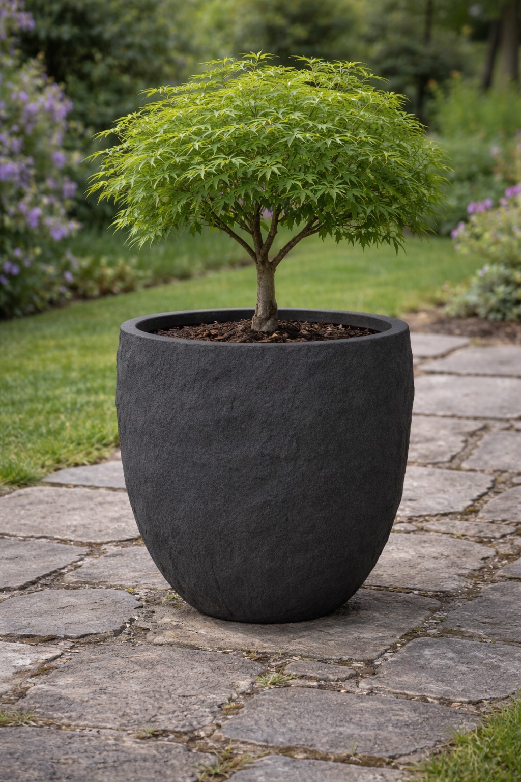 Pflanzgefäß The Rock Pflanzkasten Blumenkasten 53x50 cm Steinoptik Anthrazit Pflanzgefäß The Rock Pflanzkasten Blumenkasten 53x50 cm Steinoptik Anthrazit