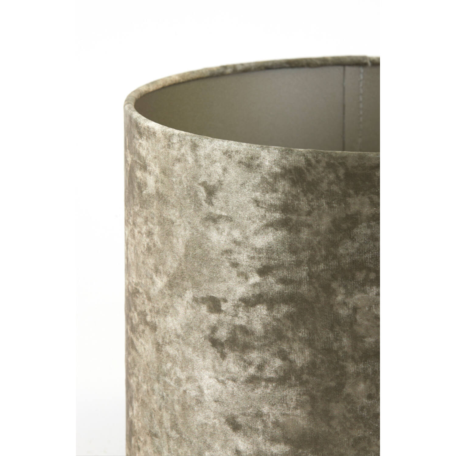 Lampenschirm Zylinder BRAVE von Light & Living Samt Braun Ø30x21 cm