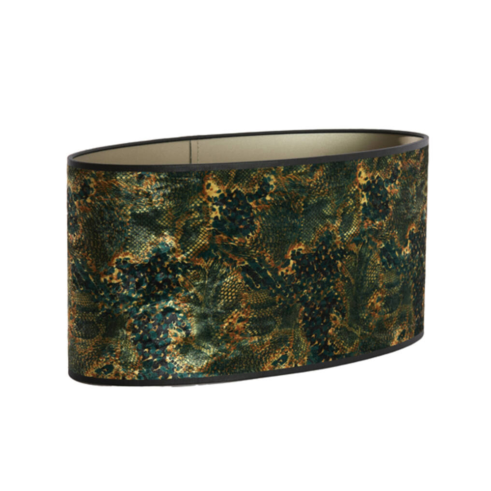 Lampenschirm Zylinder KEYON von Light & Living oval 45x21x22 cm Grün Lampenschirm Zylinder KEYON von Light & Living Grün oval 45x21x22 cm