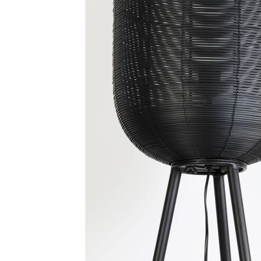 Stehleuchte Dreifuß TOMEK von Light & Living Ø35x136 cm Stehlampe Matt Schwarz