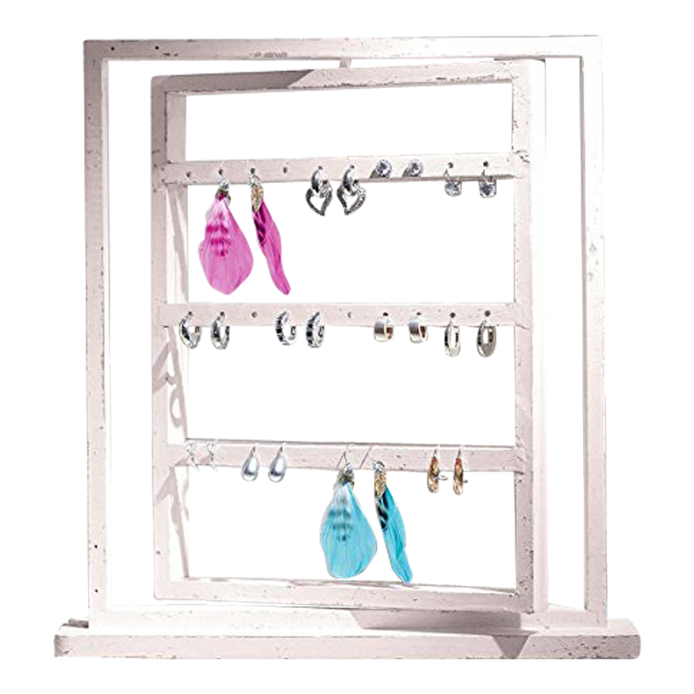 Schmuckständer Ohrringhalter Impressionen Shabby 15 paar Ohrringe