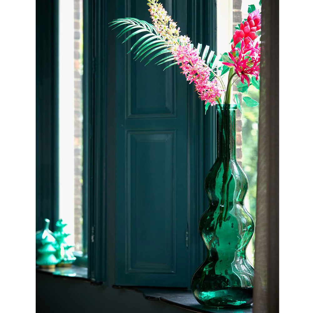 Dekovase Vase VENERIO von Light & Living Blumenvase Bodenvase Ø26,5x75 cm Dunkelgrün