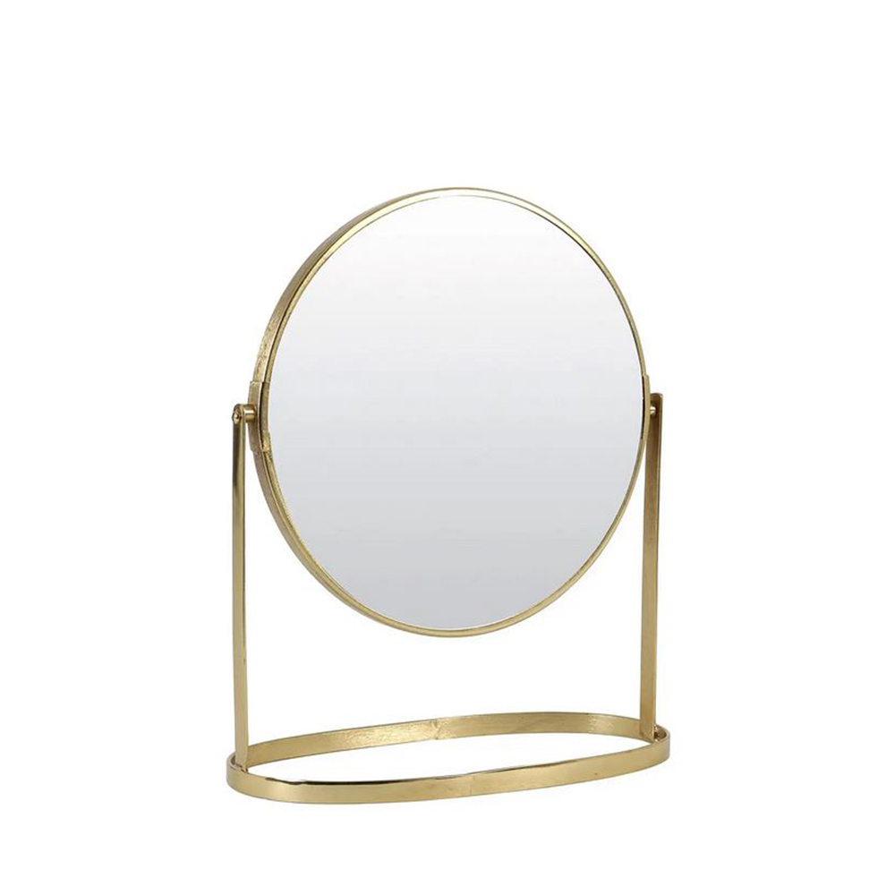 Schminkspiegel Nibia von Light & Living Tischspiegel Spiegel Gold