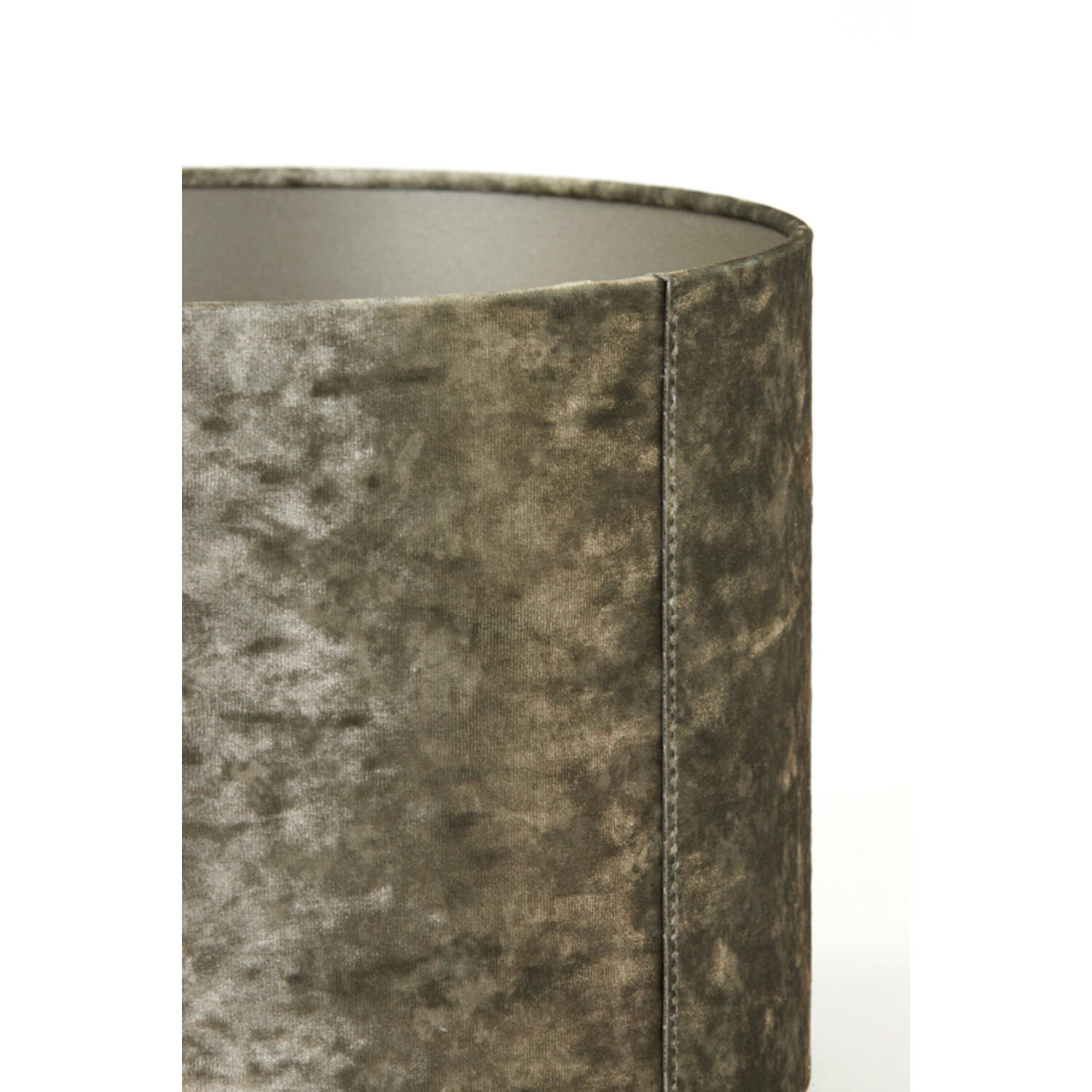 Lampenschirm Zylinder BRAVE von Light & Living Samt Braun Ø30x21 cm