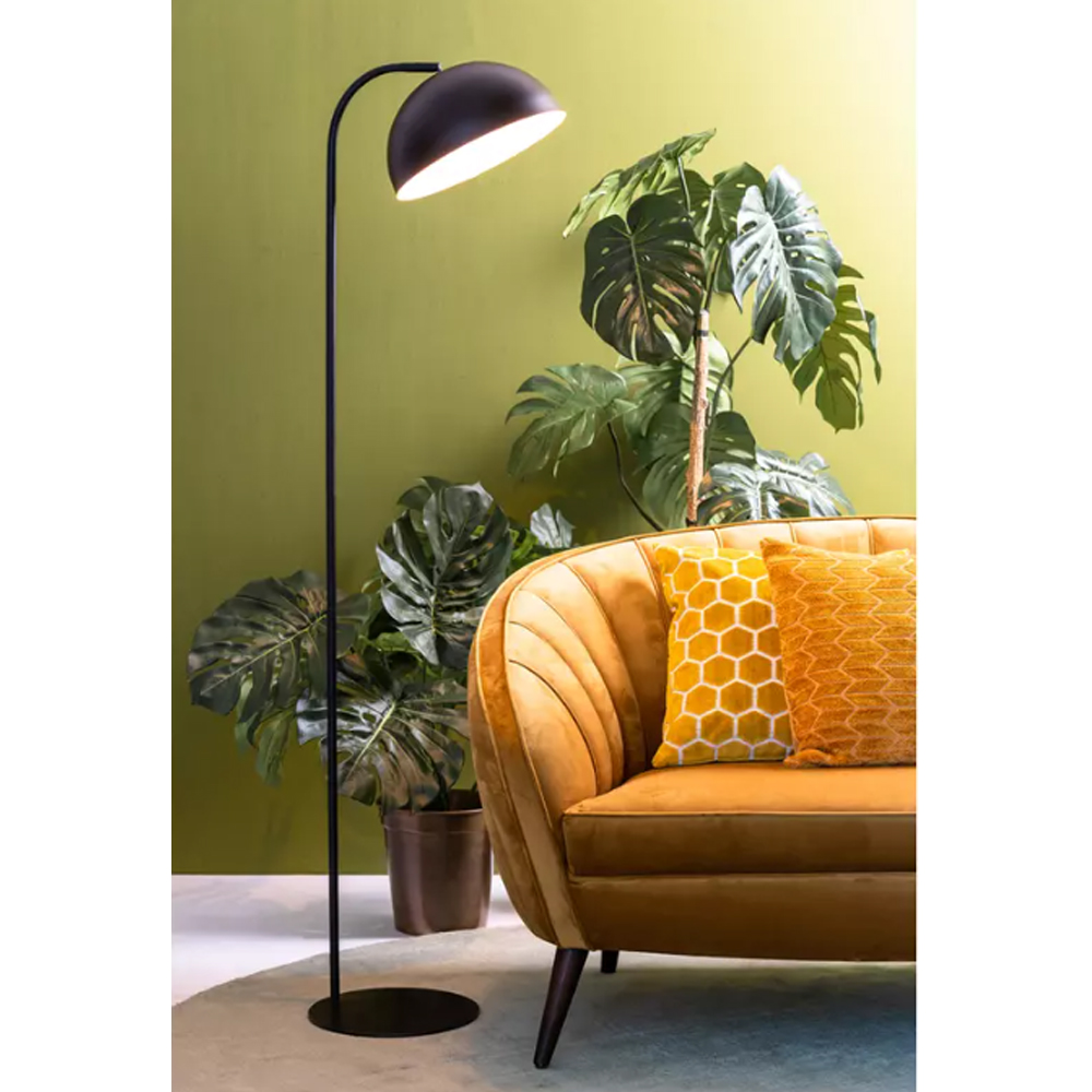 Stehleuchte Stehlampe METTE von Light & Living 37x30x155 cm Matt Schwarz