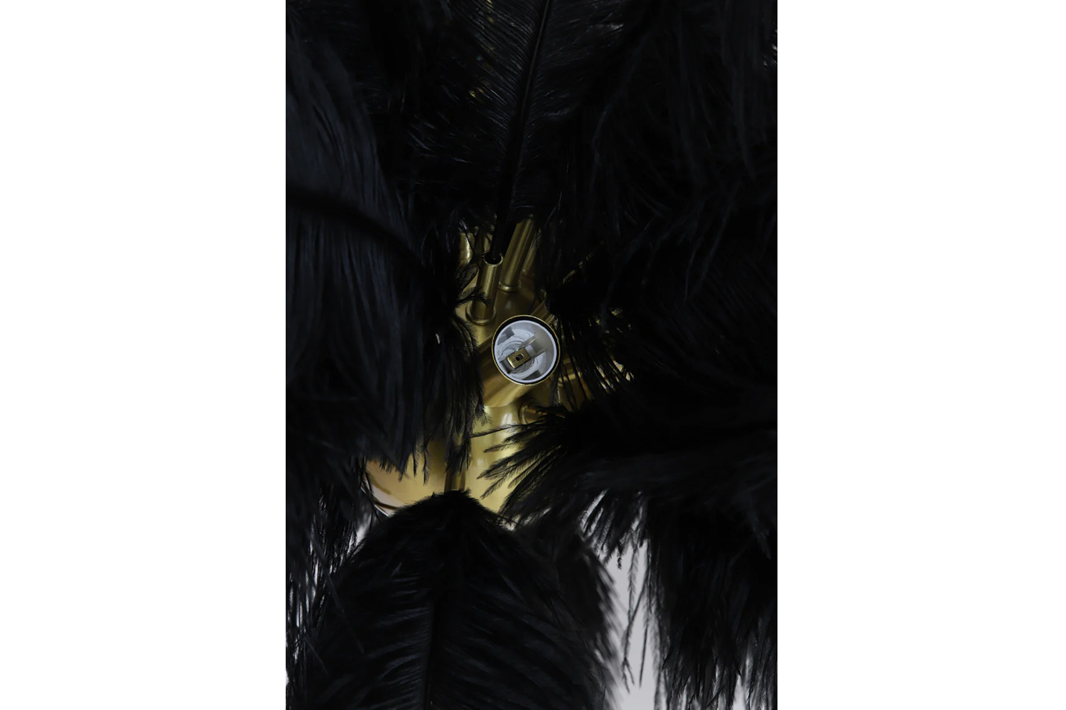 Deckenleuchte Hängeleuchte FEATHER von Light & Living Federn Ø80x80 cm Schwarz