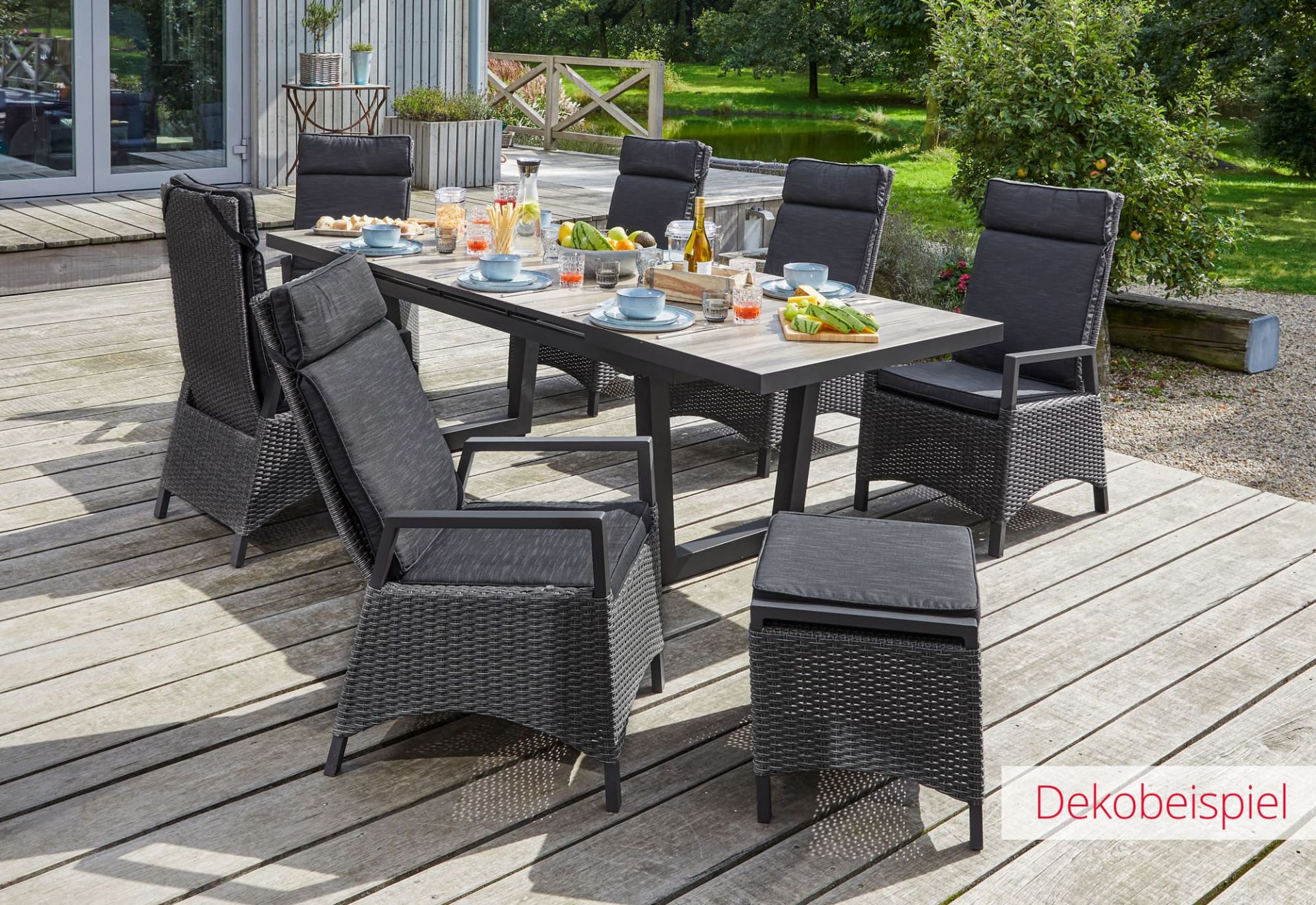 Dining Positionsstuhl Nizza Verstellsessel Gartenstuhl Esstischstuhl grau Dining Positionsstuhl Nizza Verstellsessel Gartenstuhl Esstischstuhl grau