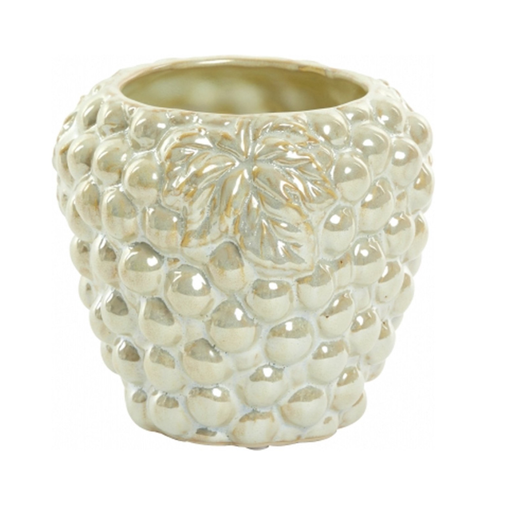 Dekovase Vase GRAPE von Light & Living Blumenvase Ø15x14 cm Keramik Creme Dekovase Vase GRAPE von Light & Living Blumenvase Ø15x14 cm Keramik Creme