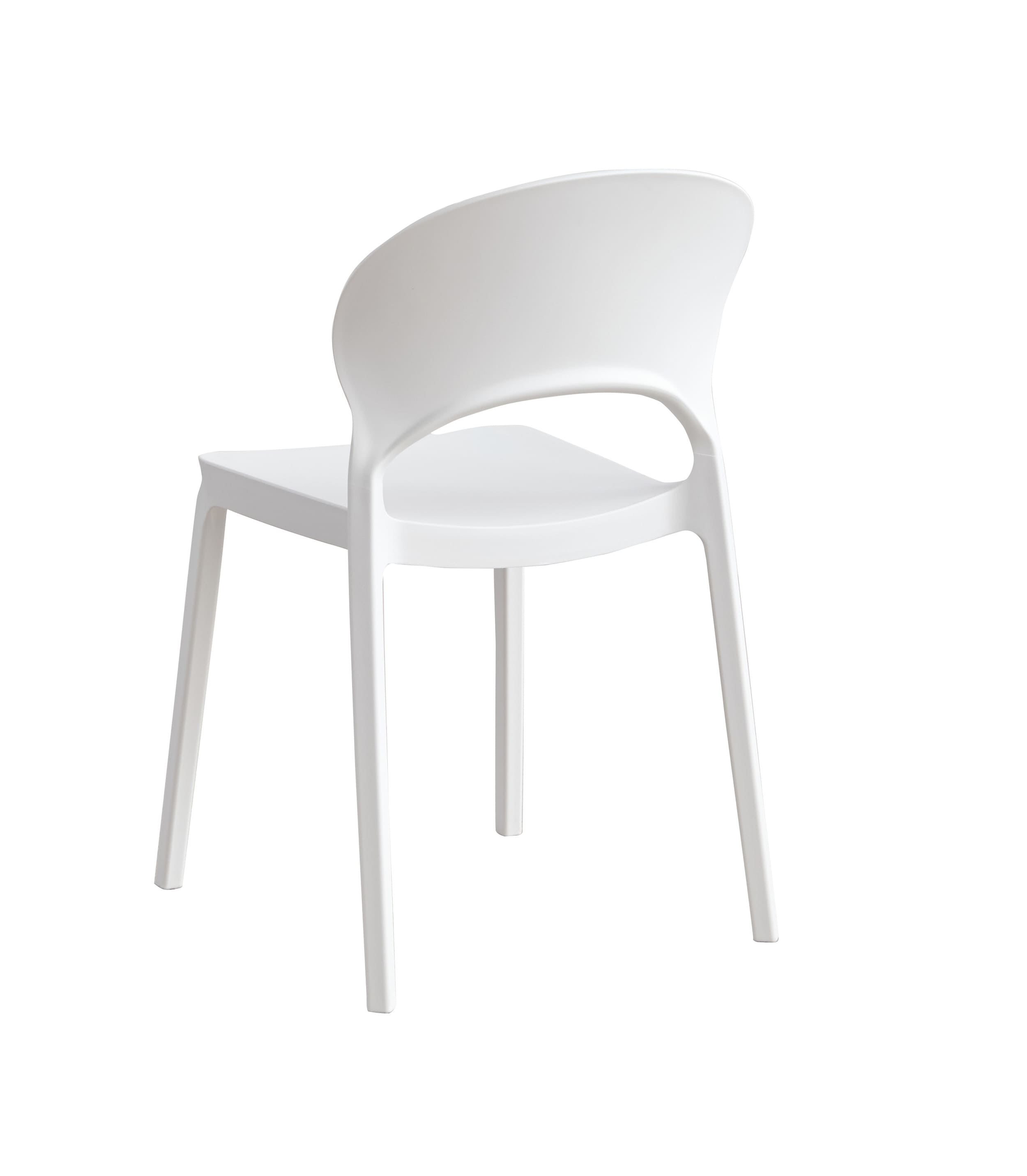 Stapelstuhl Quito Gartenstuhl Bistrostuhl Kunststoffstuhl Weiß