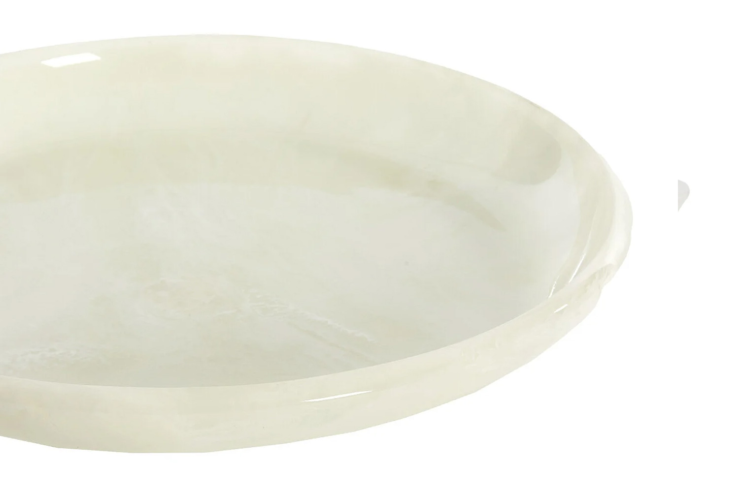 Dekoschale Schale BELAWAN von Light & Living Ø34x6 cm Kunststoff Weiß