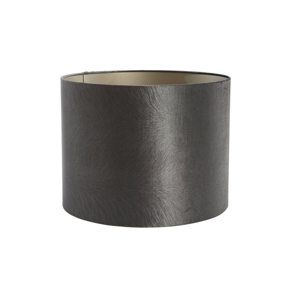 Lampenschirm Zylinder LUBIS von Light & Living Grau Ø20x15 cm