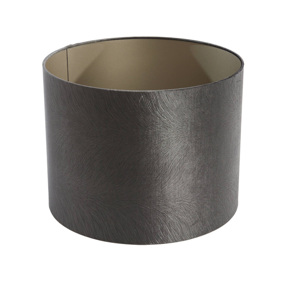 Lampenschirm Zylinder LUBIS von Light & Living Ø50x38 cm Grau