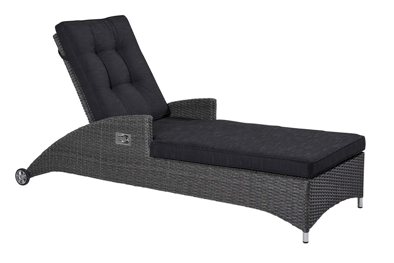 Gartenliege Kansas Sonnenliege Relaxliege Grau-Mix Gartenliege Kansas Sonnenliege Relaxliege Grau-Mix