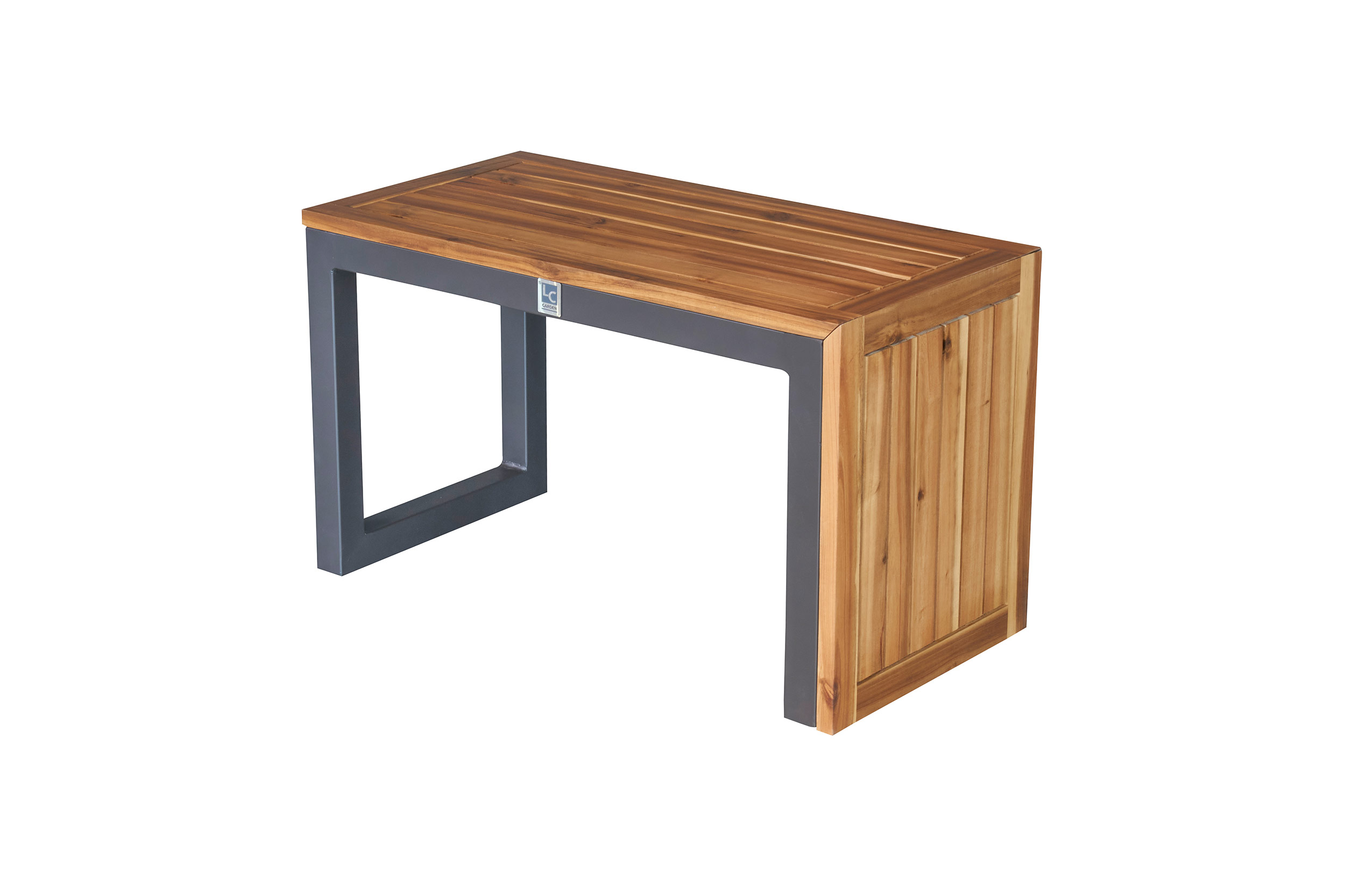 Gartenlounge Loungeset Ecksofa Nairobi Aluminium Akazie anthrazit