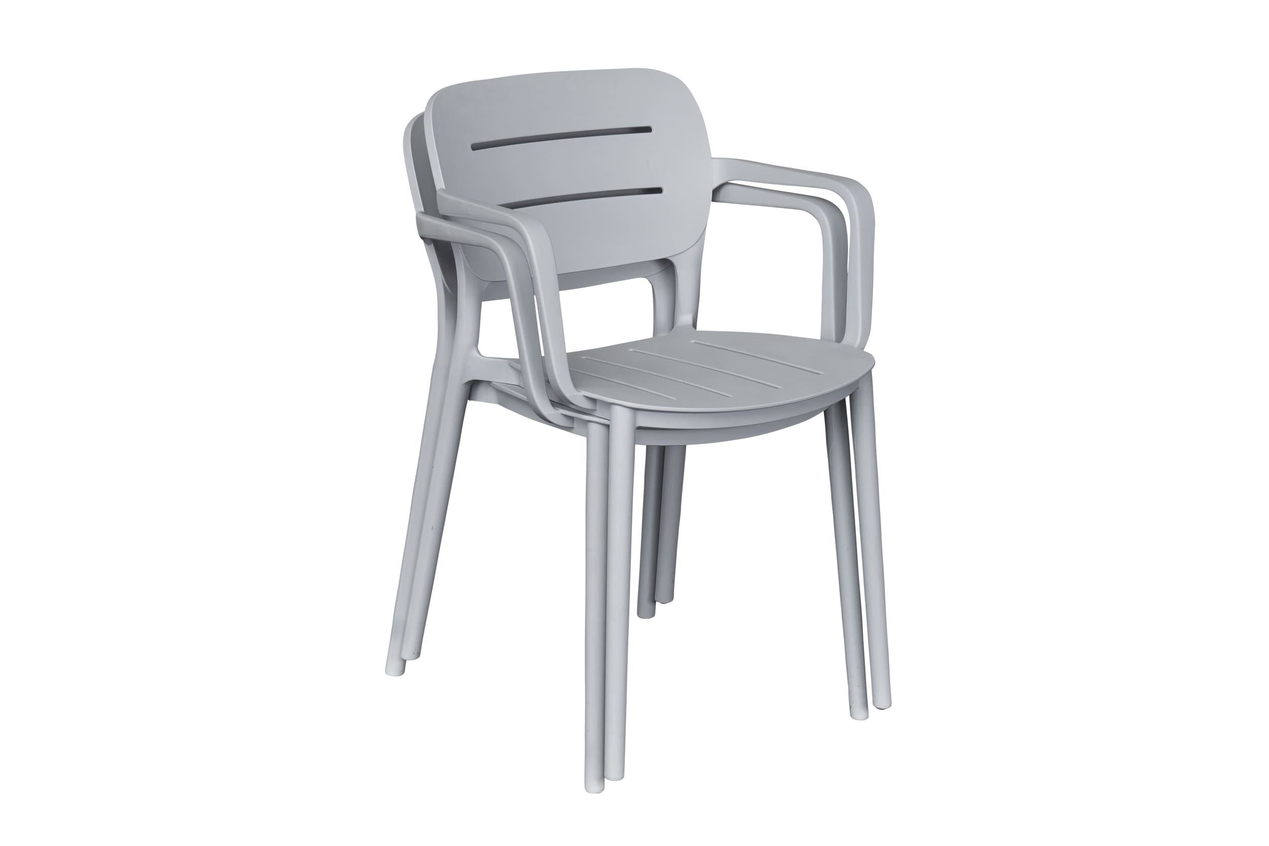 Stapelstuhl Utah Gartenstuhl Bistrostuhl Kunststoffstuhl Grau