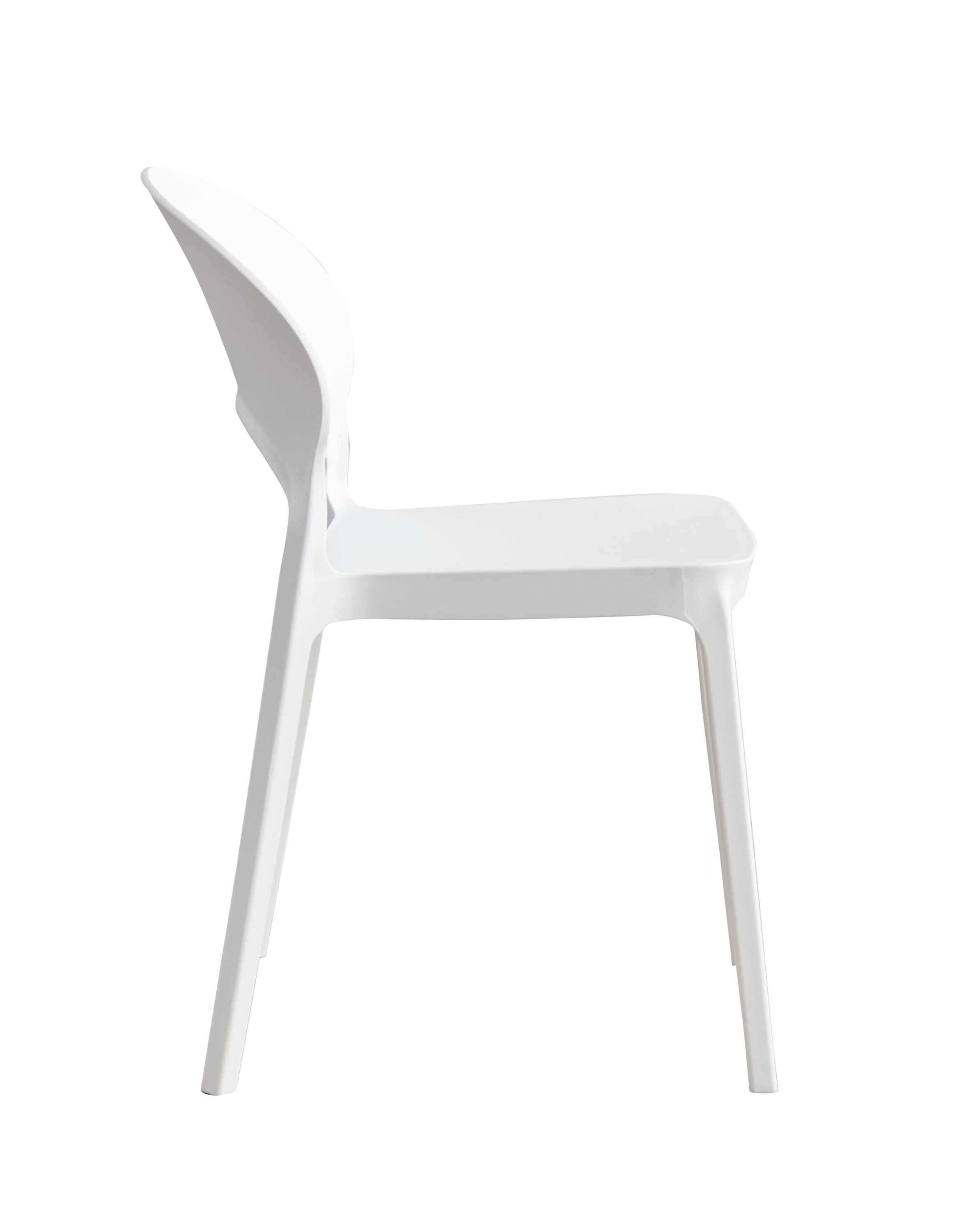 Stapelstuhl Quito Gartenstuhl Bistrostuhl Kunststoffstuhl Weiß