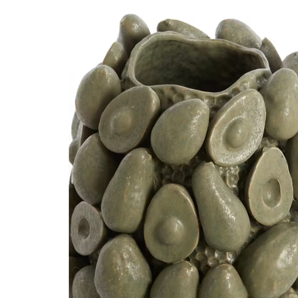 Dekovase Vase AVOCADO von Light & Living Bodenvase Ø33x37,5 cm Keramik Olivgrün Dekovase Vase AVOCADO von Light & Living Bodenvase Ø33x37,5 cm Keramik Olivgrün
