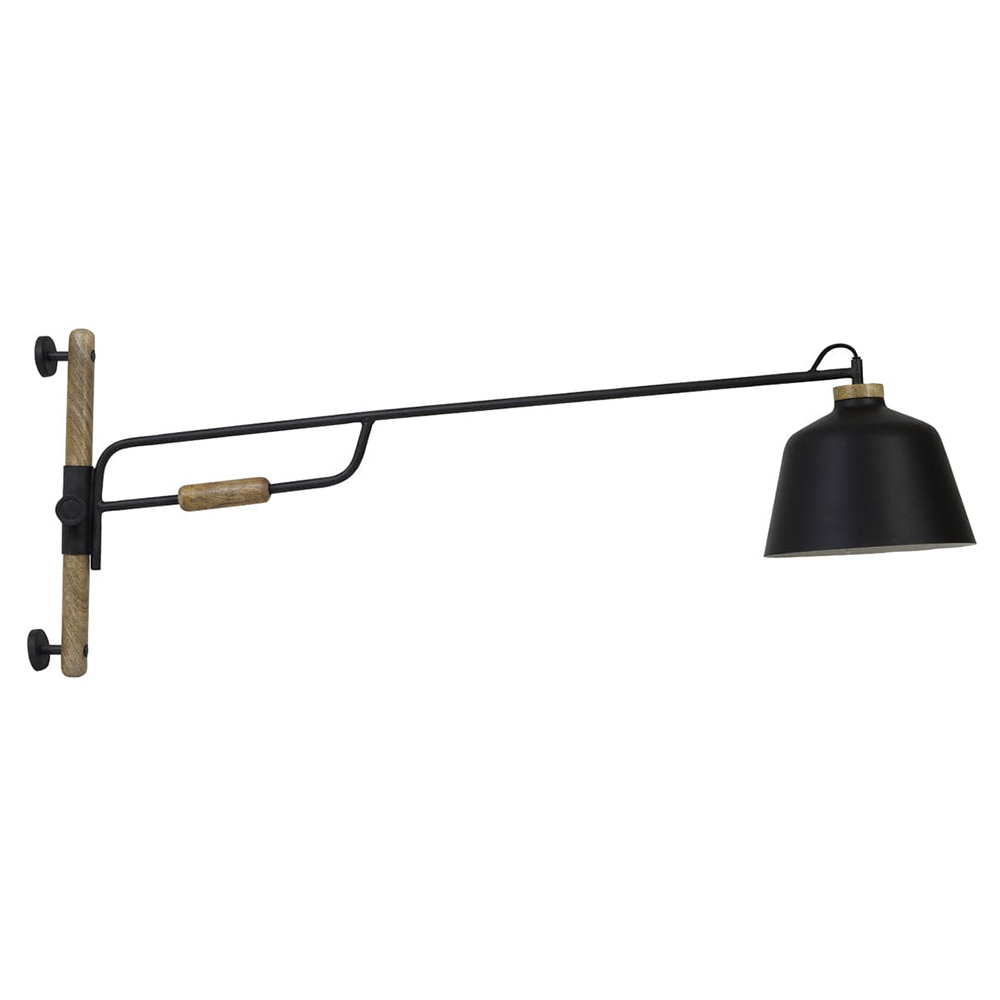 Wandleuchte Lampe BANU von Light & Living 120x25x45 cm Holz schwarz Wandleuchte Lampe BANU von Light & Living 120x25x45 cm Holz schwarz