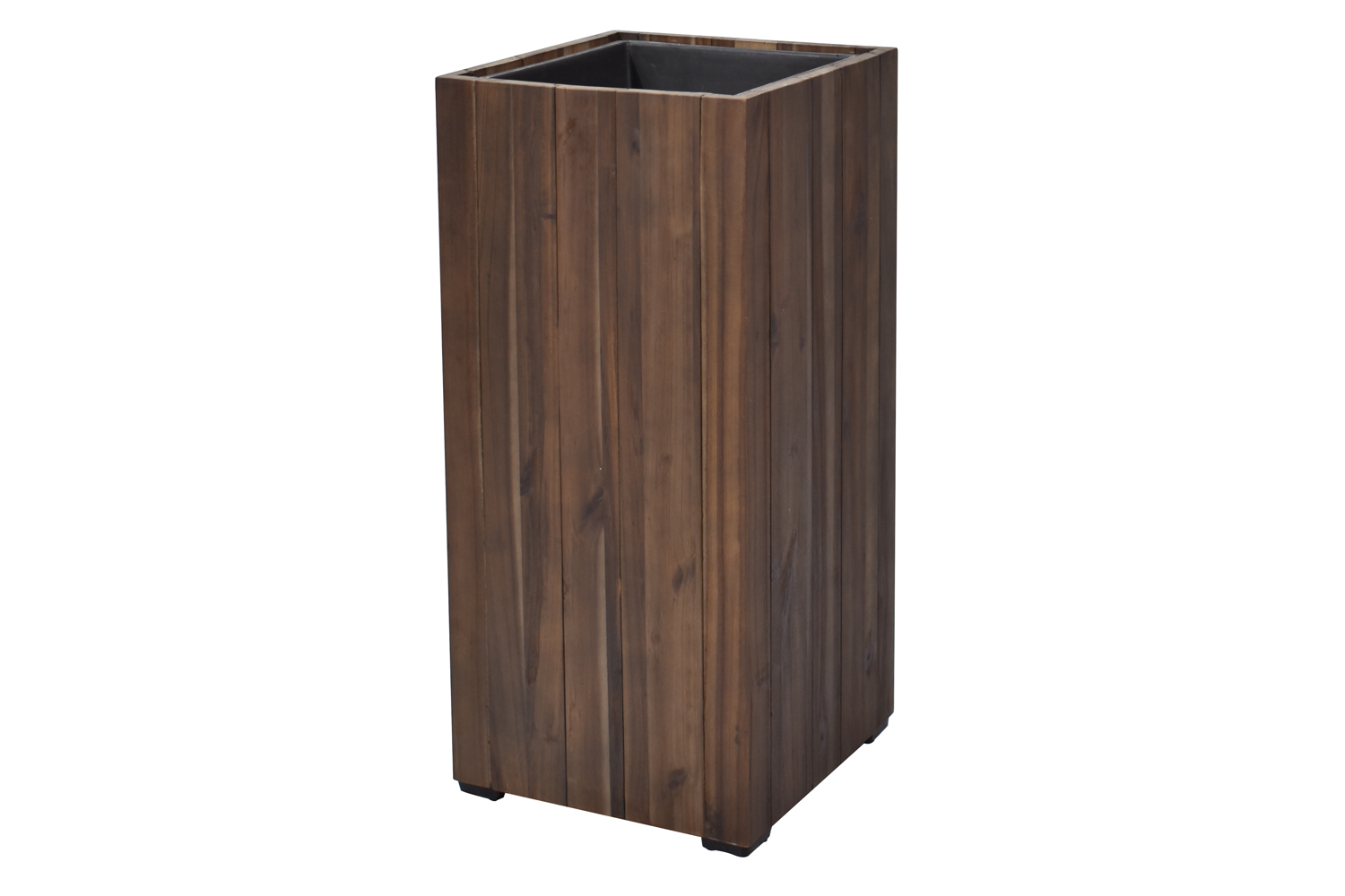 Pflanzgefäß Colorado 4 Pflanzkasten Blumenkasten Akazienholz 33x72 cm mit Einsatz